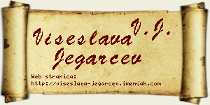 Višeslava Jegarčev vizit kartica